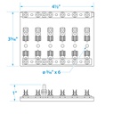13441 Fuse/Terminal Block-6 Gang | Seachoice - 7