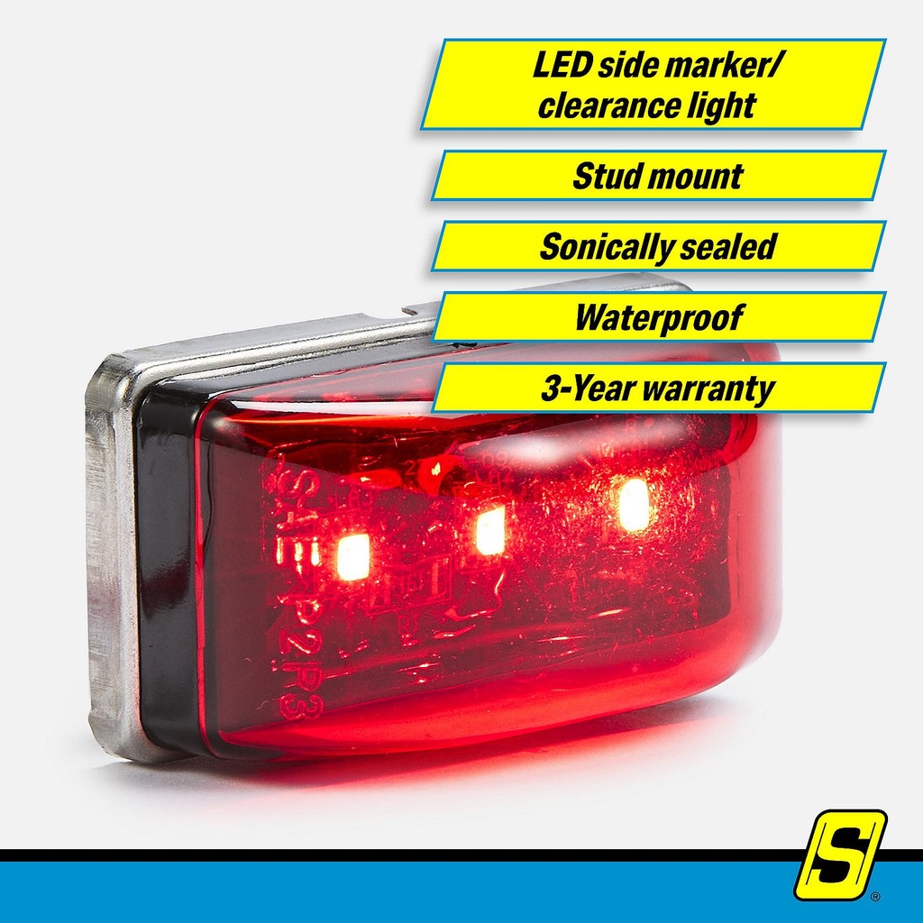 Mcl95Rssch Led Mini Clearance W/Stud-Red | Seachoice - 1