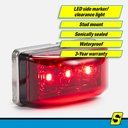 Mcl95Rssch Led Mini Clearance W/Stud-Red | Seachoice - 1