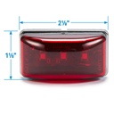 Mcl95Rssch Led Mini Clearance W/Stud-Red | Seachoice - 5