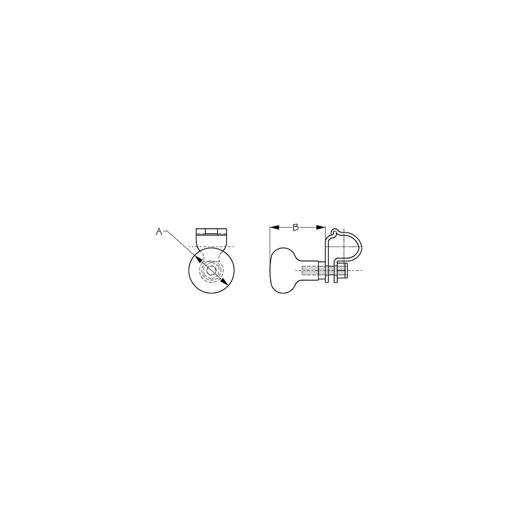 230106-1 Knob Maneuvering Cast Ss | Sea-Dog Line - 1