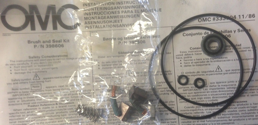 398606 Brush & Seal Kit (EV-398606)
