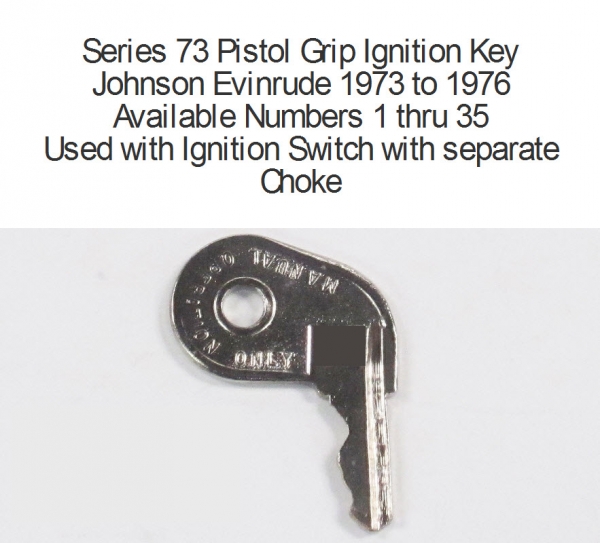 501769 - Ignition Key 4 Series 73 1973 to 1976 (EV-501769)