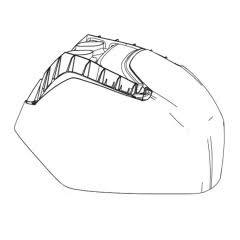 8M0113899 TOP COWL, MERCURY (NON DECALED)