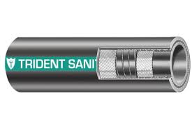 101-1786 Hose Sani Rubber Blk 1-7/8" | Trident Hose