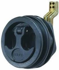 1092Dp4Blk Flush Latch - Black | Perko