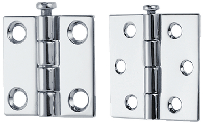 1293Dp9Chr 3 X3  Rem Pin Butt Hinges(1Pr | Perko