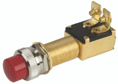 420422-1 Brass Push Button Switch With | Sea-Dog Line