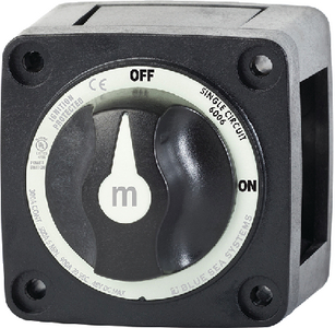 6006200 Switch M Ser On/Off W/Blk Knob | Blue Sea Systems