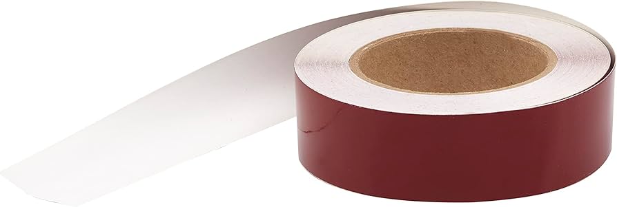 77968 Burgundy Stripe Tape 3/4X50 | Seachoice