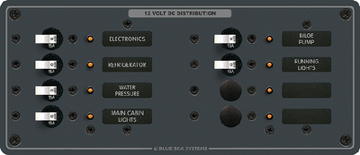 8385 Panel Dc 8 Position | Blue Sea Systems