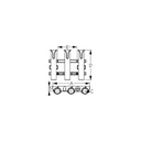 354-3250331 TRIPLE THREAT ROD HOLDER BL