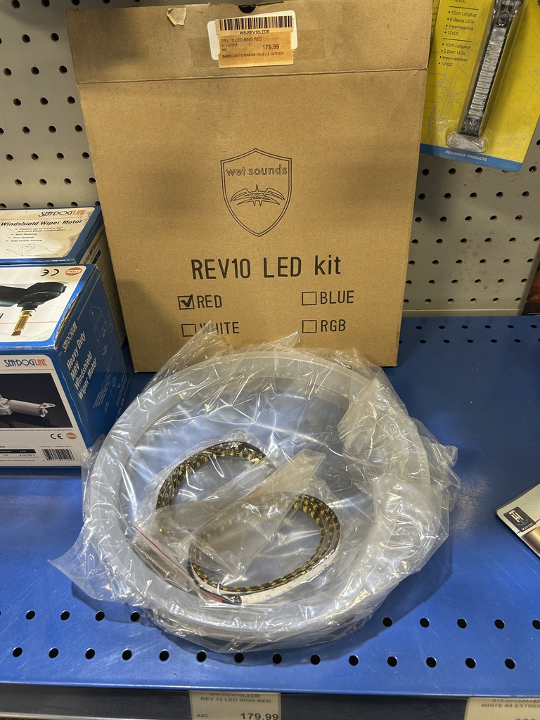 WS-REV10LEDR REV 10 LED RING RED