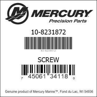 8231872 - Screw (10-8231872)