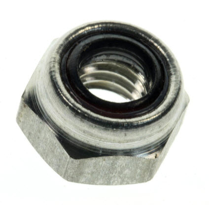 11-859124 - Nut, (#10-32) Stainless Steel, Nylon Insert