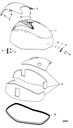 8M0118164 TOP COWL ASSEMBLY-3 CYL MERCURY