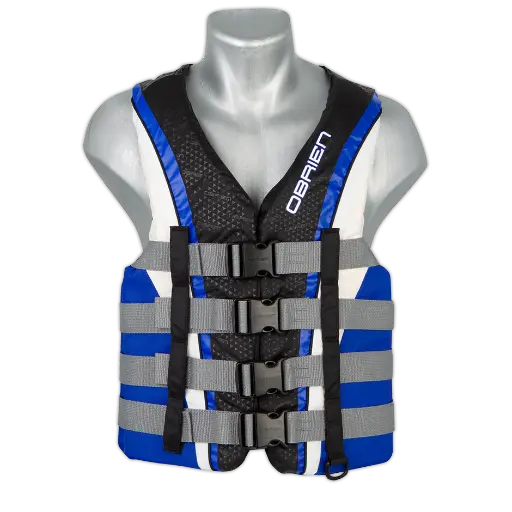 OB2251808 PRO MENS BLUE NYLON VEST 2XL