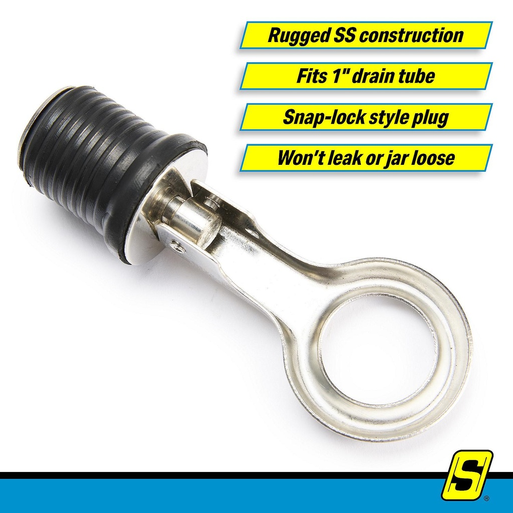 50-18901 Drain Plug-1  Snap-Stainless | Seachoice - 5