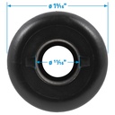 50-18151 Thru-Hull Conn-Black Plas-3/4 | Seachoice - 2