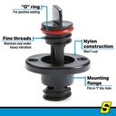 18781 Drain Plug-Screw Type-Nylon | Seachoice - 1