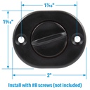 18781 Drain Plug-Screw Type-Nylon | Seachoice - 2