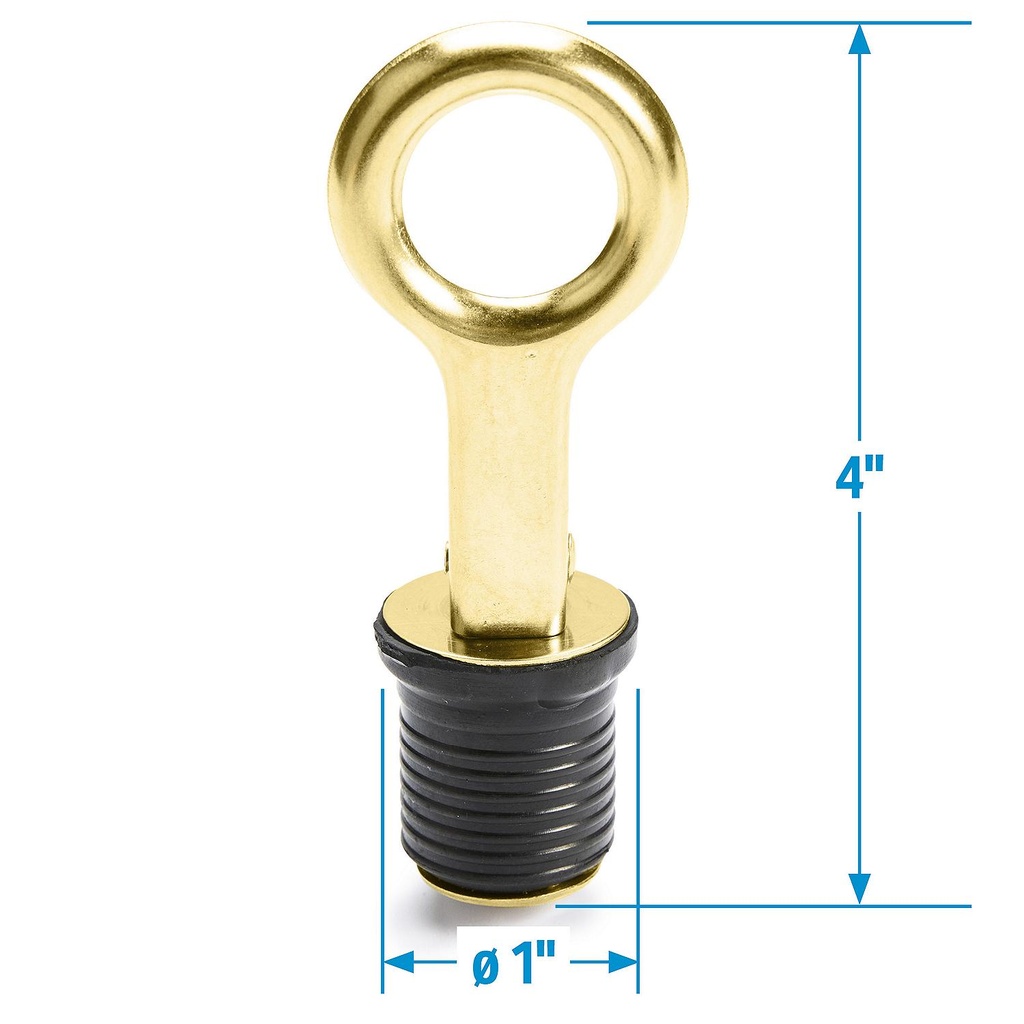 50-18820 Drain Plug-1  Snap Lock-Bras | Seachoice - 6
