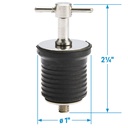18891 Drain Plug- 1  Twist-Ss | Seachoice - 3