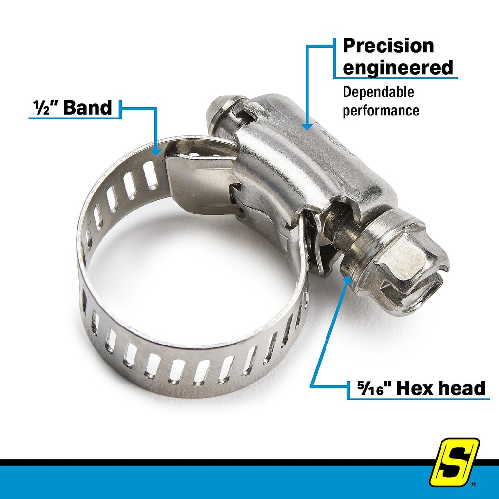50-23379 Marine Clmp No.6 1/2 Band 10/Bx | Seachoice - 4