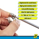50-23353 Mini Hose Clamp No.5 5/16  10/Bx | Seachoice - 4