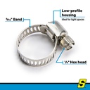 50-23353 Mini Hose Clamp No.5 5/16  10/Bx | Seachoice - 5