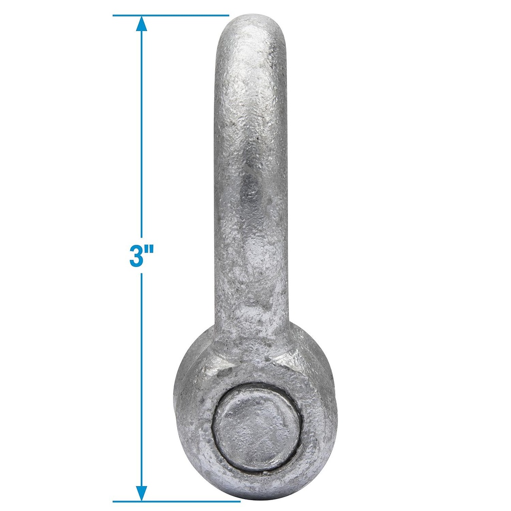 43080 Anchor Shackle-Galv-7/16 -Bul | Seachoice - 5