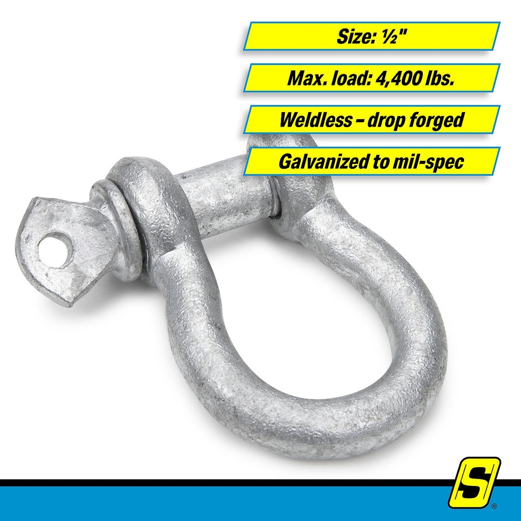 43090 Anchor Shackle-Galv-1/2 -Bulk | Seachoice - 4