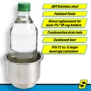 79420 Ss Recessed Drink Holder W/Drn | Seachoice - 4