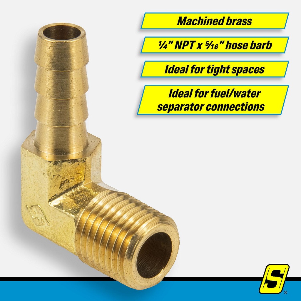20711 Fuel Elbow 90 Deg 5/16X 1/4Np | Seachoice - 4