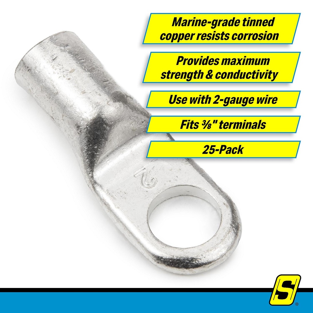 60551 3/8X No.2 Tined Baterylug 25/Bg | Seachoice - 4