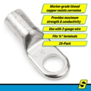 60551 3/8X No.2 Tined Baterylug 25/Bg | Seachoice - 4