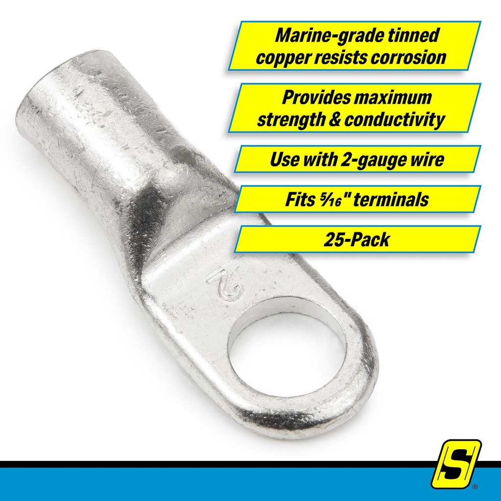 60561 5/16 No.2 Tined Baterylug 25/Bg | Seachoice - 2