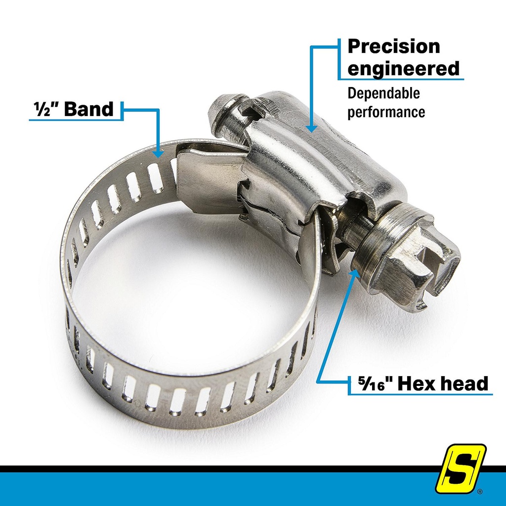 50-23381 Marine Clmp No.8 1/2 Band 10/Bx | Seachoice - 2