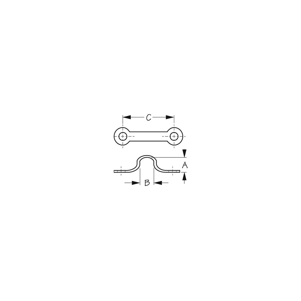 081101-1 Pad Eye 1/2In S/S 4/Cd | Sea-Dog Line - 2