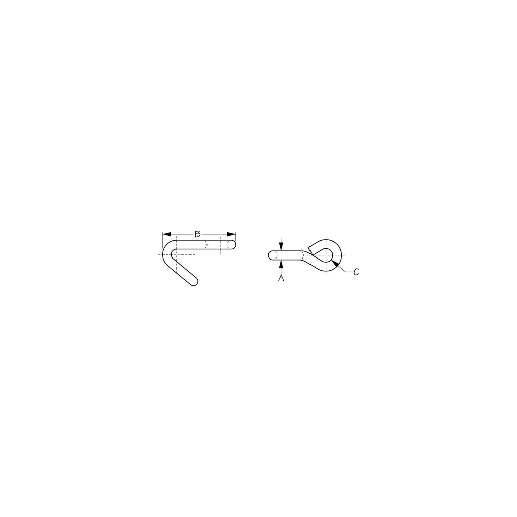 195310-1 Hook Ss Reefing 5/16 In | Sea-Dog Line - 2