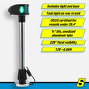 2061 Bi-Color Bow Lite W/Task/Base | Seachoice - 1