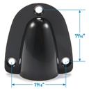 16191 Black Molded Clam Shell-Large | Seachoice - 1