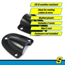 16191 Black Molded Clam Shell-Large | Seachoice - 3