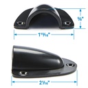 16191 Black Molded Clam Shell-Large | Seachoice - 4