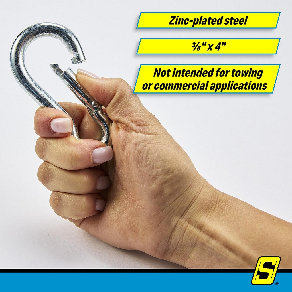 36831 Sfty Spring Hook-Znc Pl 3/8X4 | Seachoice - 4