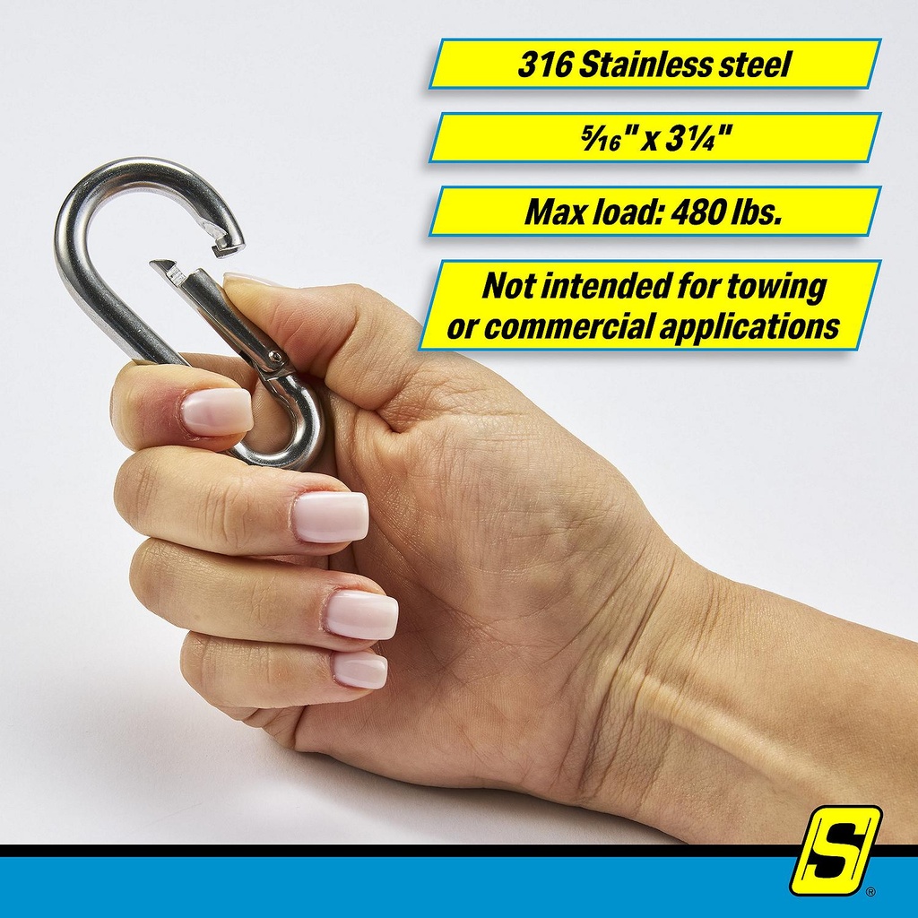 36861 Sfty Spring Hook-Ss-5/16 | Seachoice - 7