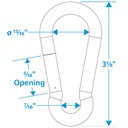 36861 Sfty Spring Hook-Ss-5/16 | Seachoice - 8