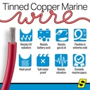 50-63038 4  Awg Red 100' | Seachoice - 6