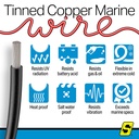 50-63123 16  Awg Black 250' | Seachoice - 5
