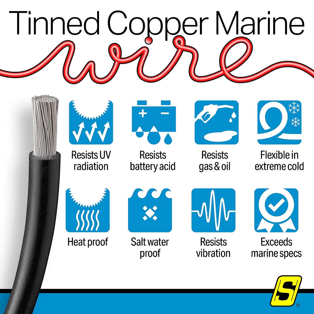 50-63041 6  Awg Black 50' | Seachoice - 5